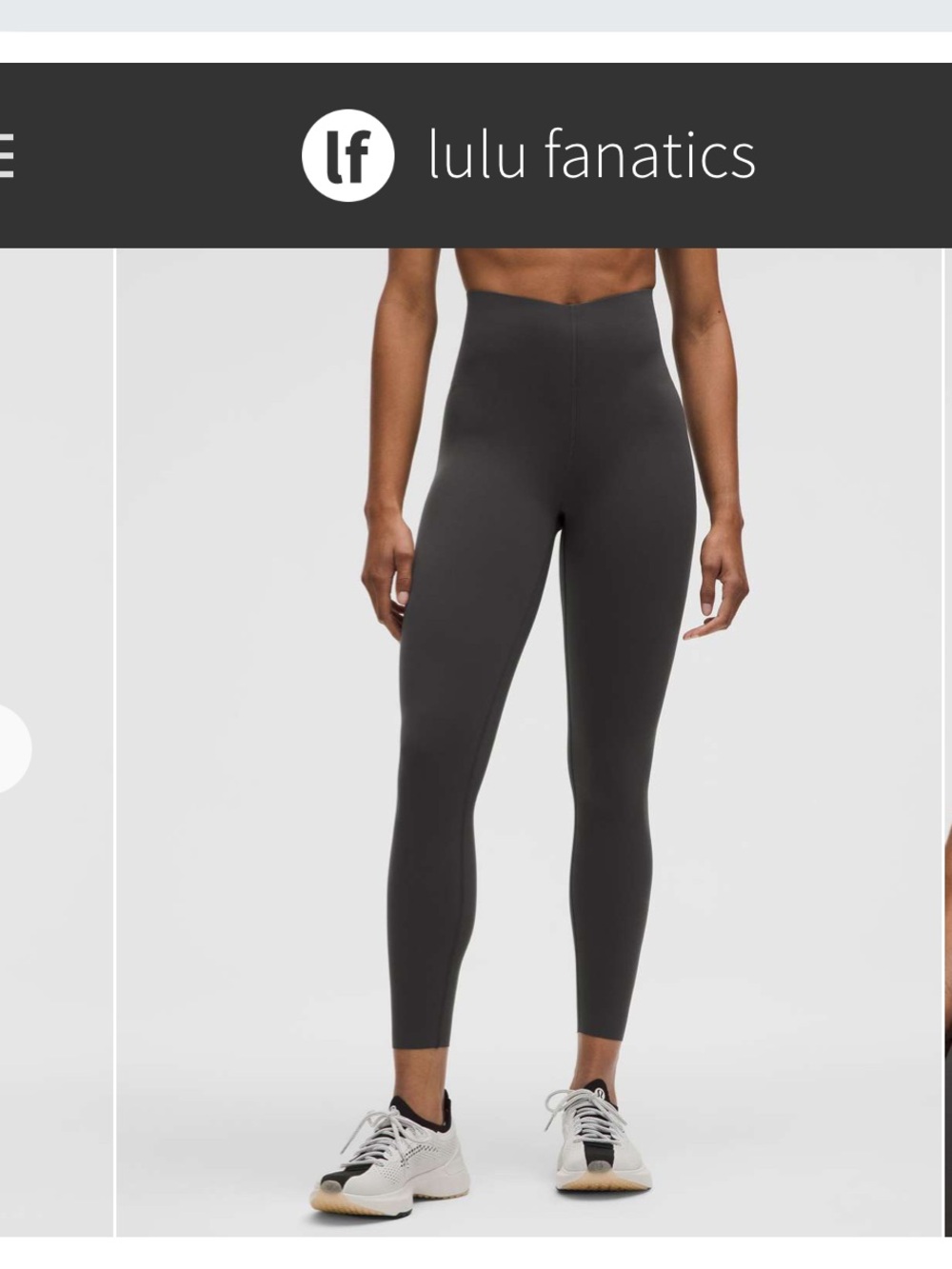 NWT Lululemon Glow Up Super-High-Rise Tight 25" Sz 12 Graphite Grey 7/8 Length